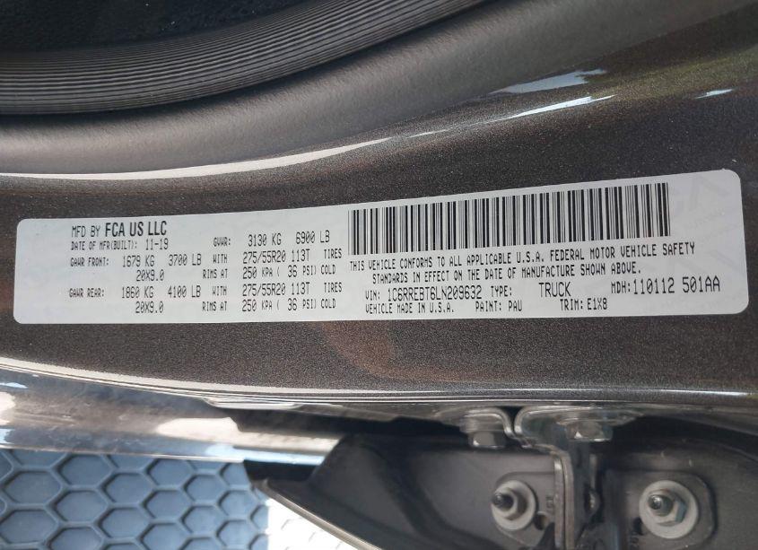 Photo 9 of 2020 Ram 1500 LONE STAR 4X2 6'4 BOX (VIN 1C6RREBT6LN209632)