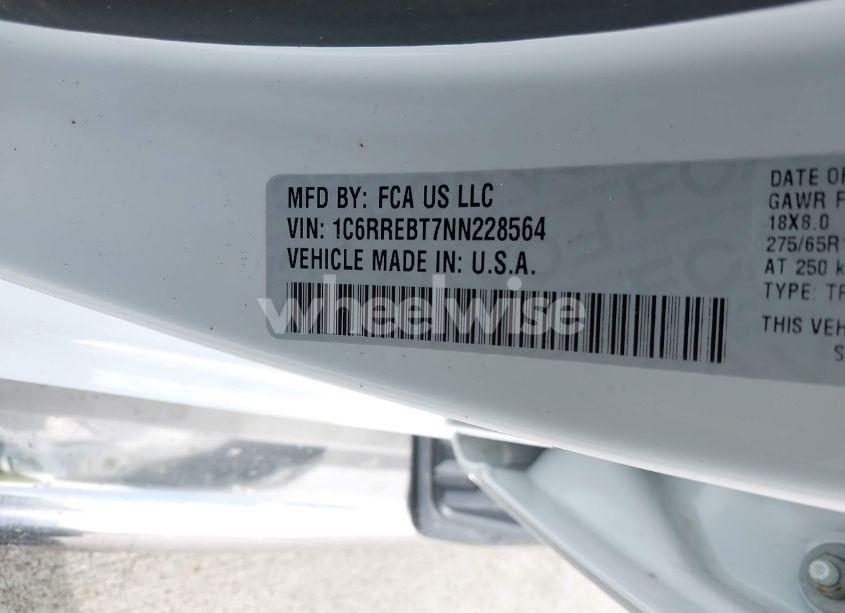 Photo 9 of 2022 Ram 1500 LONE STAR 4X2 6'4 BOX (VIN 1C6RREBT7NN228564)