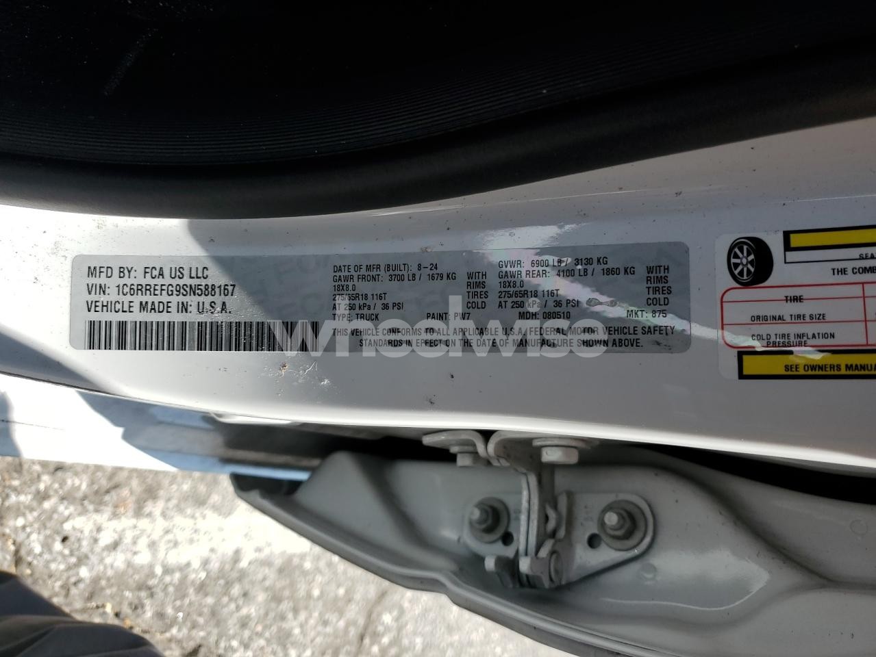 Photo 12 of 2025 RAM 1500 BIG HORN/LONE STAR (VIN 1C6RREFG9SN588167)