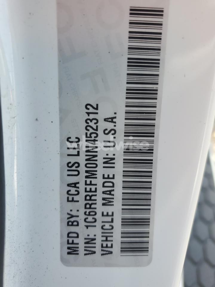 Photo 12 of 2022 RAM 1500 BIG HORN/LONE STAR (VIN 1C6RREFM0NN452312)