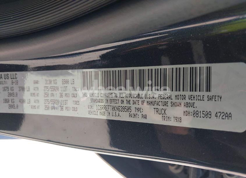 Photo 9 of 2019 Ram 1500 BIG HORN/LONE STAR 4X2 5'7 BOX (VIN 1C6RREFT0KN639505)