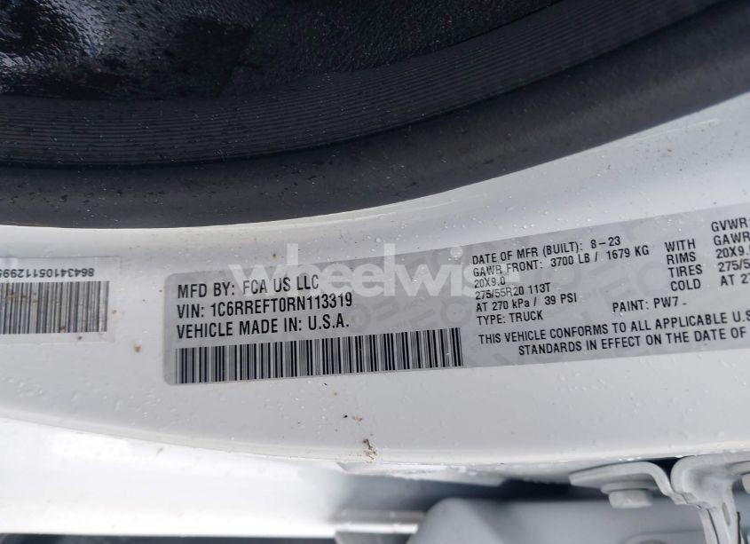 Photo 9 of 2024 Ram 1500 BIG HORN 4X2 5'7 BOX (VIN 1C6RREFT0RN113319)