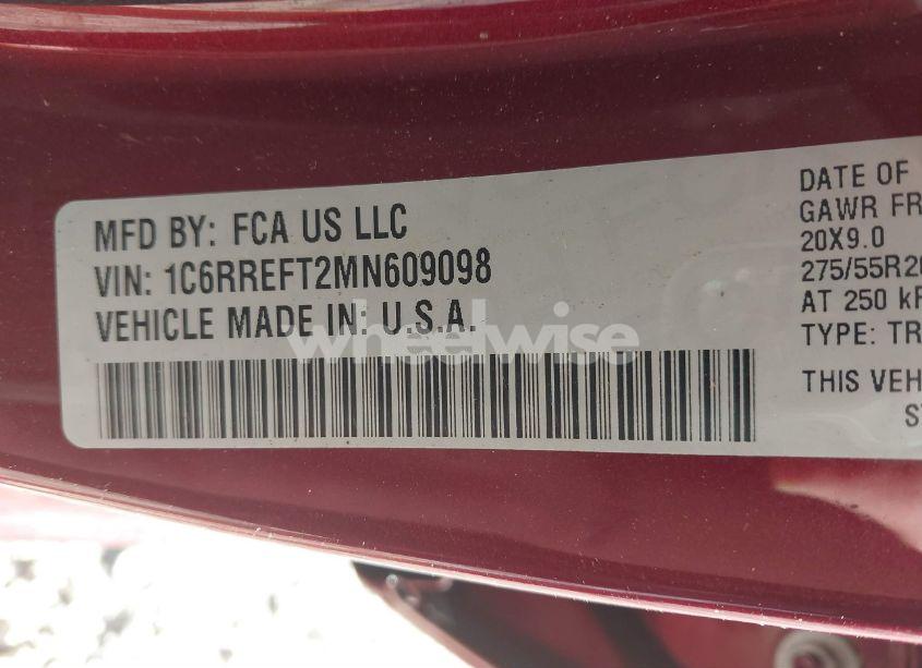 Photo 9 of 2021 Ram 1500 BIG HORN 4X2 5'7 BOX (VIN 1C6RREFT2MN609098)