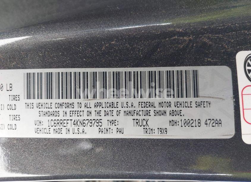 Photo 9 of 2019 Ram 1500 BIG HORN/LONE STAR 4X2 5'7 BOX (VIN 1C6RREFT4KN679795)