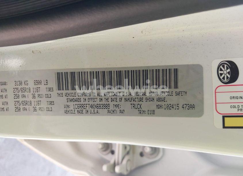 Photo 9 of 2019 Ram 1500 BIG HORN/LONE STAR 4X2 5'7 BOX (VIN 1C6RREFT4KN683989)