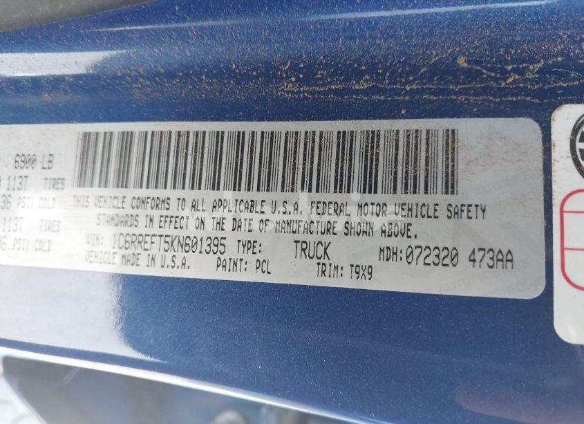 Photo 9 of 2019 Ram 1500 BIG HORN/LONE STAR 4X2 5'7 BOX (VIN 1C6RREFT5KN601395)