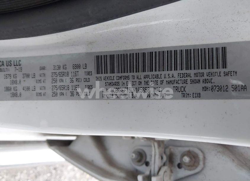 Photo 9 of 2020 Ram 1500 BIG HORN 4X2 5'7 BOX (VIN 1C6RREFT5LN105658)