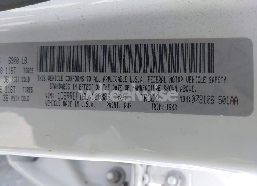 Photo 9 of 2020 Ram 1500 BIG HORN 4X2 5'7 BOX (VIN 1C6RREFT6LN100386)