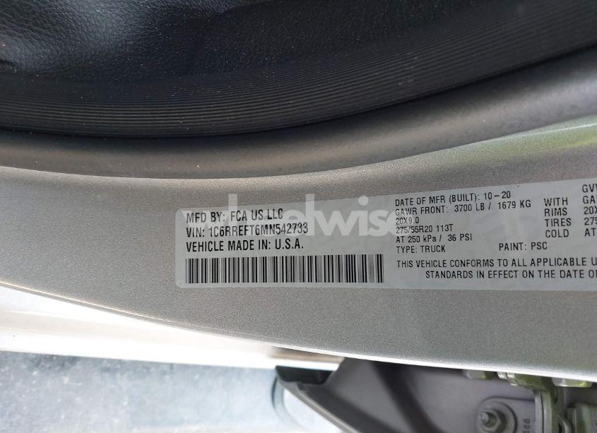 Photo 9 of 2021 Ram 1500 LONE STAR 4X2 5'7 BOX (VIN 1C6RREFT6MN542733)