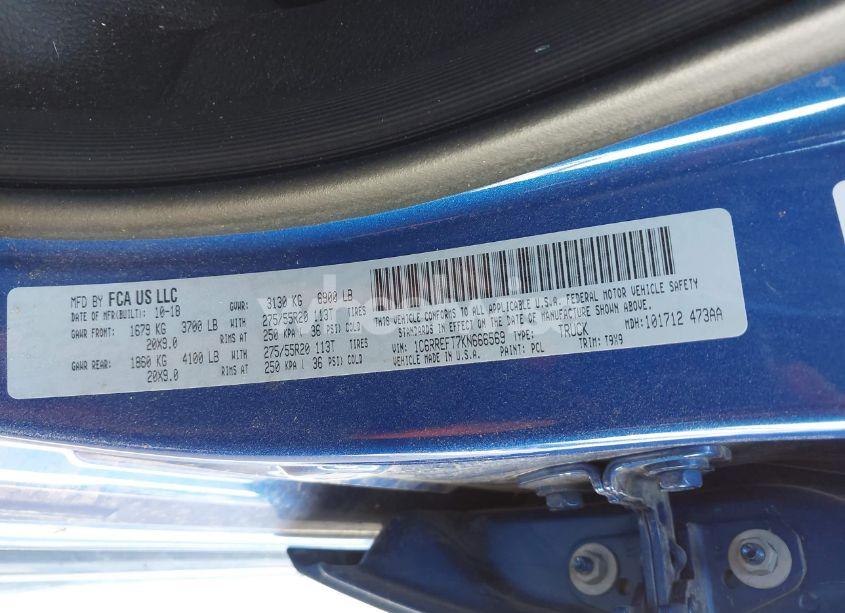 Photo 9 of 2019 Ram 1500 BIG HORN/LONE STAR 4X2 5'7 BOX (VIN 1C6RREFT7KN666569)