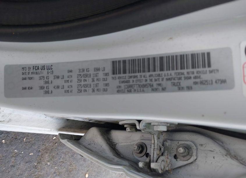 Photo 9 of 2019 Ram 1500 BIG HORN/LONE STAR 4X2 5'7 BOX (VIN 1C6RREFT7KN905764)