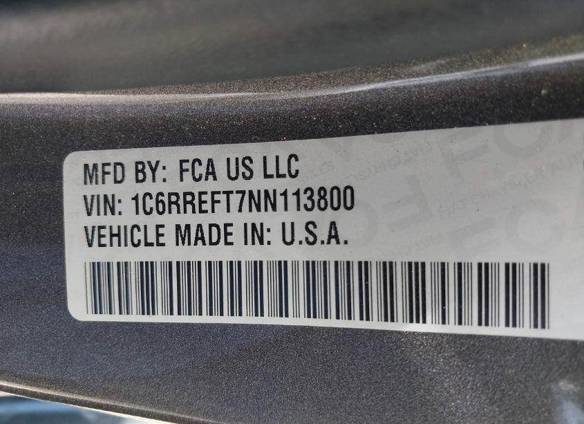 Photo 9 of 2022 Ram 1500 BIG HORN (VIN 1C6RREFT7NN113800)