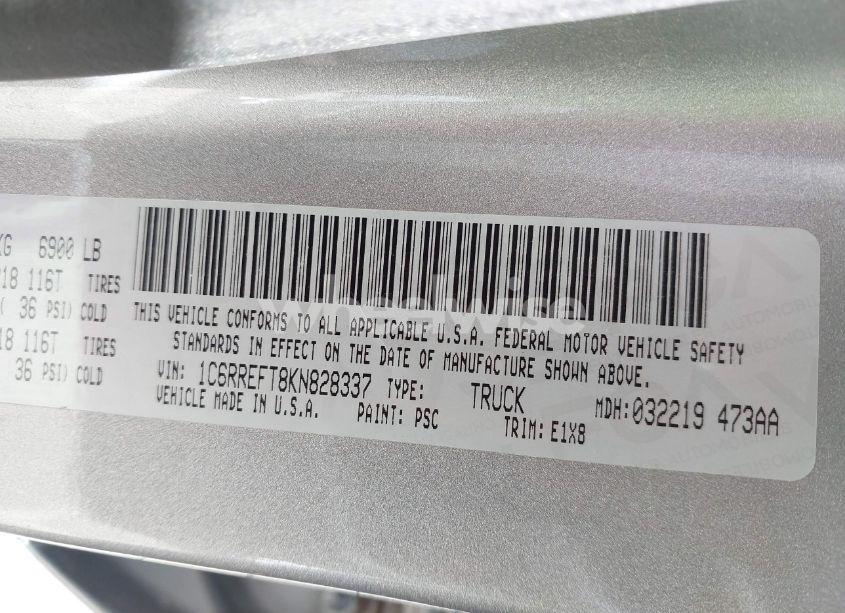 Photo 9 of 2019 Ram 1500 BIG HORN/LONE STAR 4X2 5'7 BOX (VIN 1C6RREFT8KN828337)