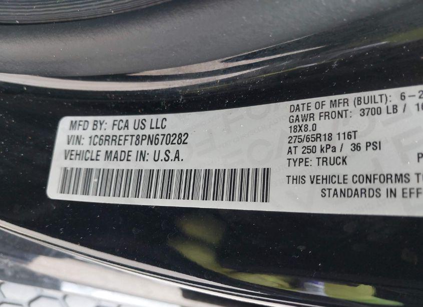 Photo 9 of 2023 Ram 1500 BIG HORN 4X2 5'7 BOX (VIN 1C6RREFT8PN670282)