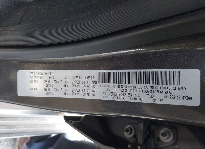 Photo 9 of 2019 Ram 1500 BIG HORN/LONE STAR 4X2 5'7 BOX (VIN 1C6RREFT9KN651054)