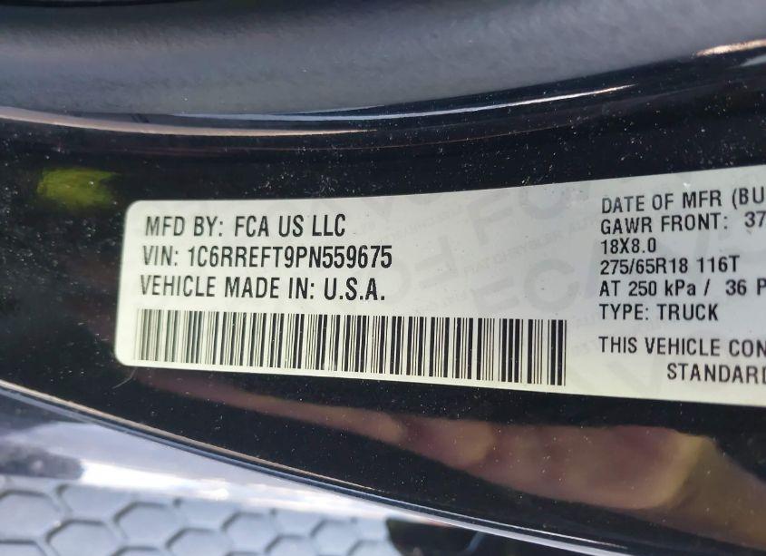 Photo 9 of 2023 Ram 1500 (VIN 1C6RREFT9PN559675)