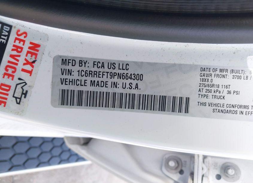 Photo 9 of 2023 Ram 1500 (VIN 1C6RREFT9PN664300)