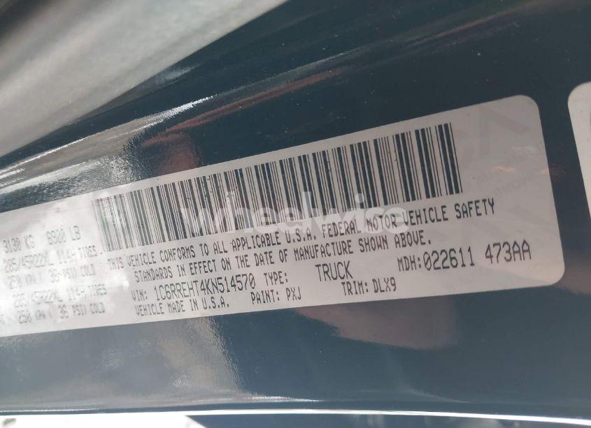 Photo 9 of 2019 Ram 1500 LIMITED 4X2 5'7 BOX (VIN 1C6RREHT4KN514570)