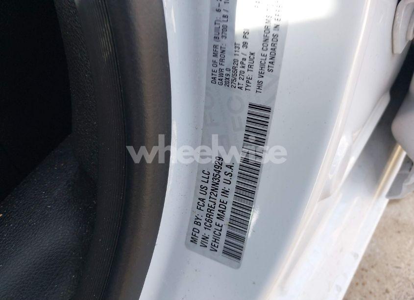 Photo 9 of 2022 Ram 1500 LARAMIE 4X2 5'7 BOX (VIN 1C6RREJT2NN354929)