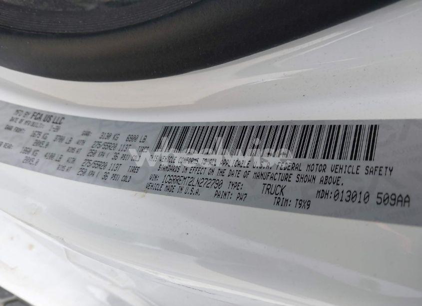 Photo 9 of 2020 Ram 1500 BIG HORN 4X2 6'4 BOX (VIN 1C6RREMT2LN272790)