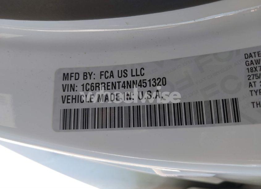 Photo 9 of 2022 Ram 1500 TRADESMAN 4X2 6'4 BOX (VIN 1C6RRENT4NN451320)