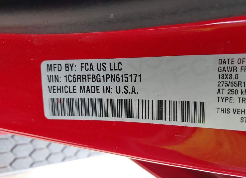 Photo 9 of 2023 Ram 1500 BIG HORN QUAD CAB 4X4 6'4 BOX (VIN 1C6RRFBG1PN615171)