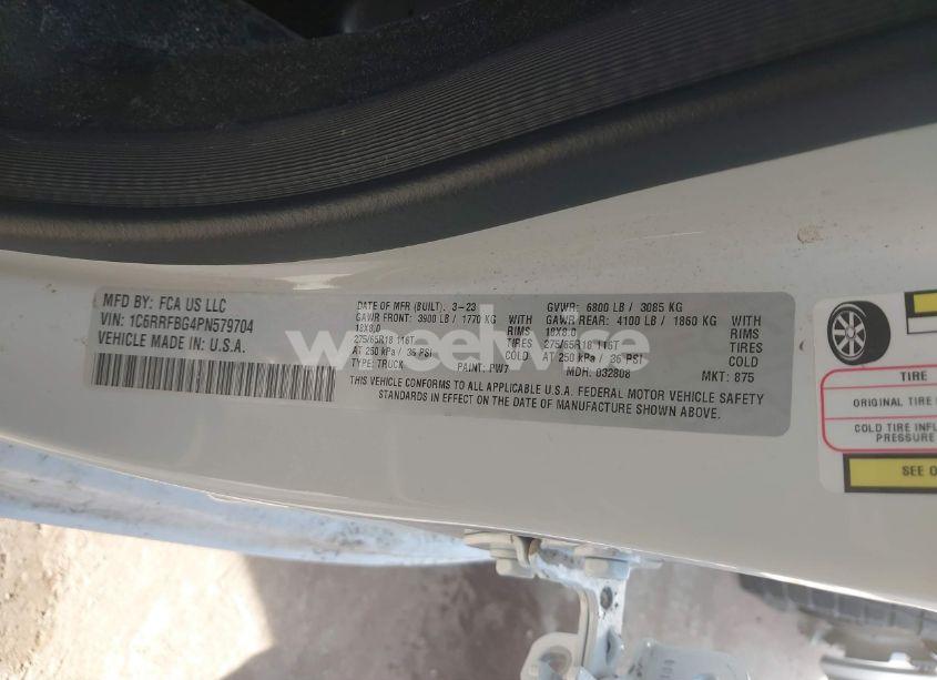 Photo 9 of 2023 Ram 1500 LONE STAR 4X4 6'4 BOX (VIN 1C6RRFBG4PN579704)