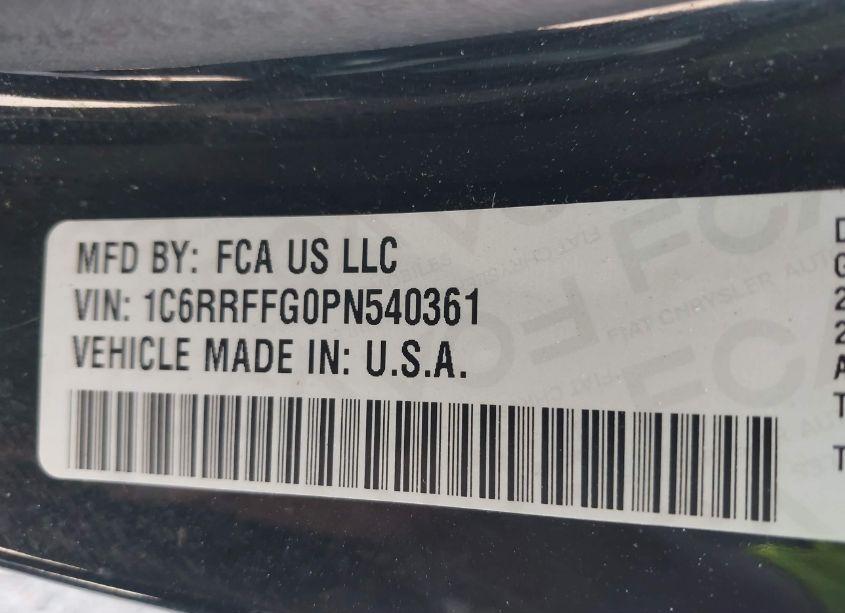 Photo 9 of 2023 Ram 1500 BIG HORN 4X4 5'7 BOX (VIN 1C6RRFFG0PN540361)