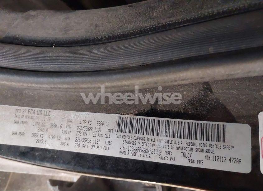 Photo 9 of 2019 Ram 1500 BIG HORN/LONE STAR 4X4 5'7 BOX (VIN 1C6RRFFG3KN721950)