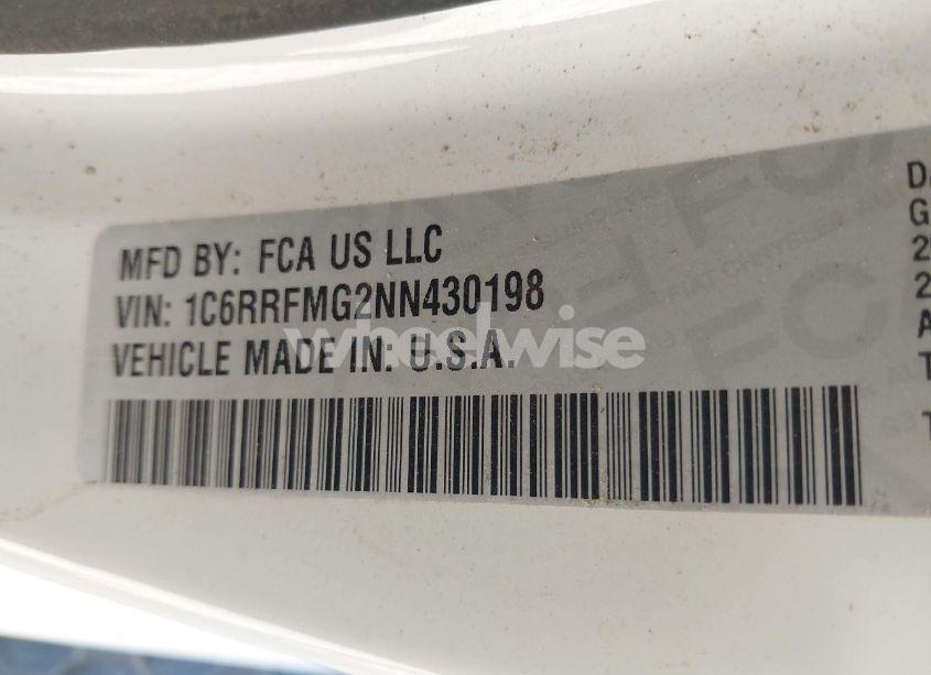 Photo 9 of 2022 Ram 1500 BIG HORN 4X4 6'4 BOX (VIN 1C6RRFMG2NN430198)