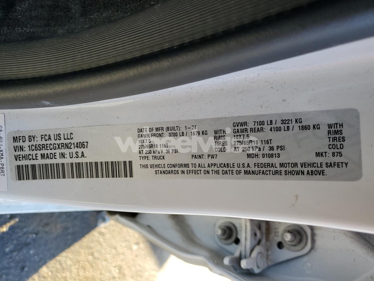 Photo 12 of 2024 RAM 1500 TRADESMAN (VIN 1C6SRECGXRN214067)