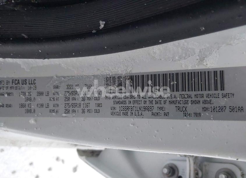 Photo 9 of 2020 Ram 1500 (VIN 1C6SRFBT1LN196697)