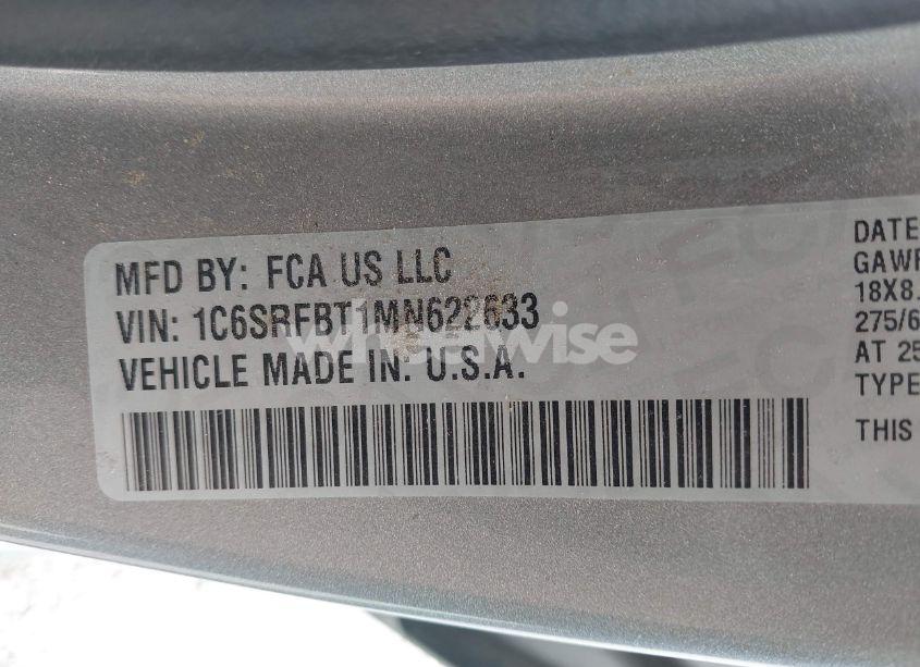 Photo 9 of 2021 Ram 1500 BIG HORN 4X4 6'4 BOX (VIN 1C6SRFBT1MN622633)