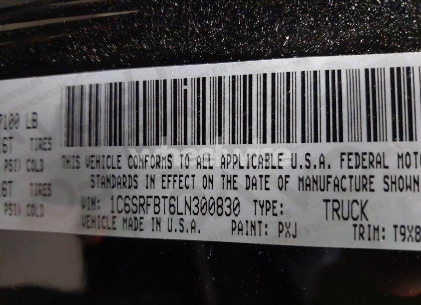 Photo 9 of 2020 Ram 1500 BIG HORN 4X4 6'4 BOX (VIN 1C6SRFBT6LN300830)