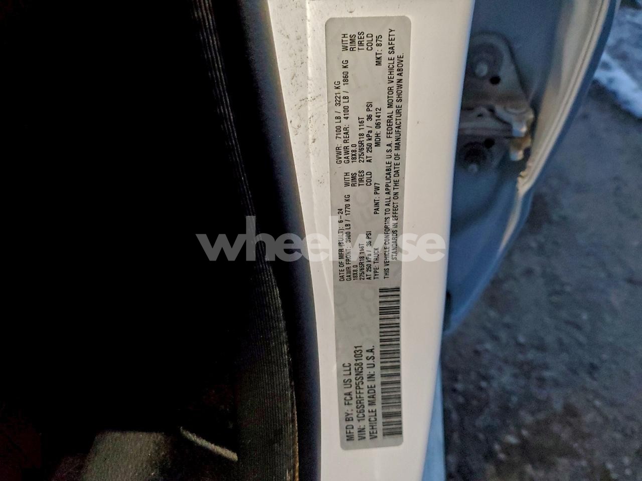 Photo 12 of 2025 RAM 1500 BIG HORN/LONE STAR (VIN 1C6SRFFP5SN581031)