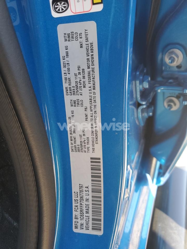 Photo 13 of 2025 RAM 1500 BIG HORN/LONE STAR (VIN 1C6SRFFP7SN778797)