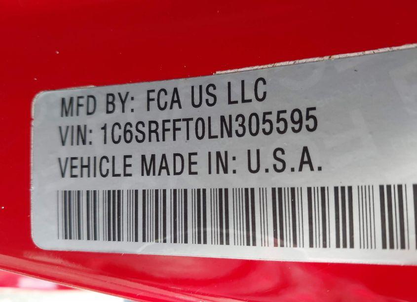 Photo 9 of 2020 Ram 1500 BIG HORN 4X4 5'7 BOX (VIN 1C6SRFFT0LN305595)