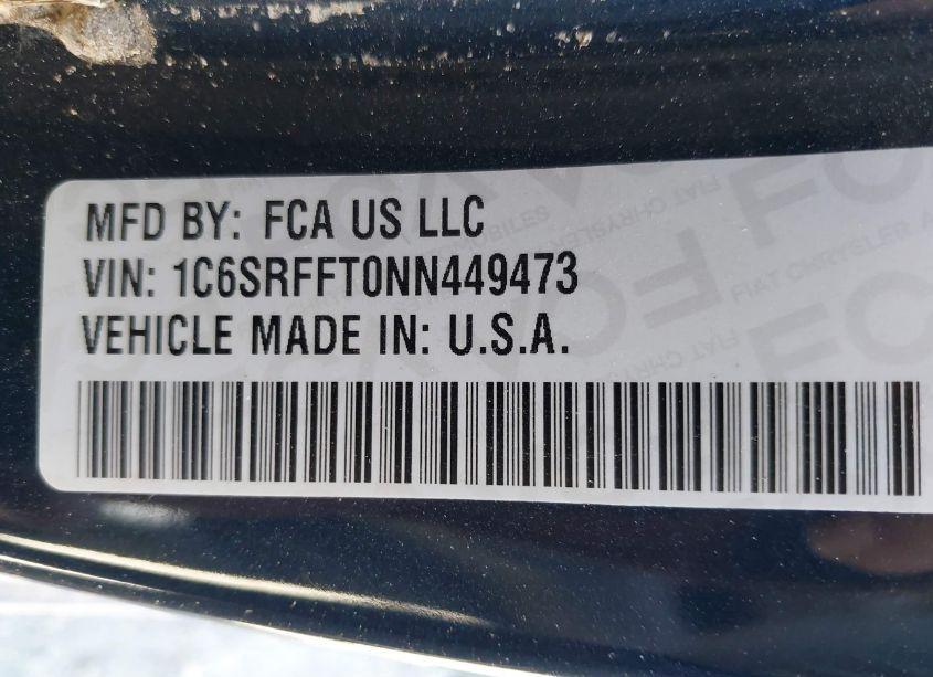 Photo 9 of 2022 Ram 1500 BIG HORN 4X4 5'7 BOX (VIN 1C6SRFFT0NN449473)