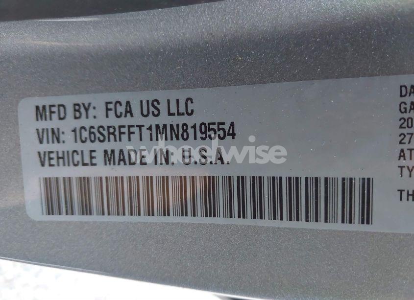 Photo 9 of 2021 Ram 1500 BIG HORN 4X4 5'7 BOX (VIN 1C6SRFFT1MN819554)