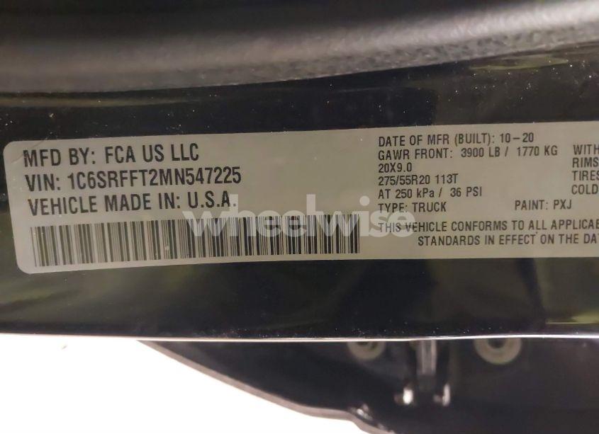 Photo 9 of 2021 Ram 1500 BIG HORN 4X4 5'7 BOX (VIN 1C6SRFFT2MN547225)