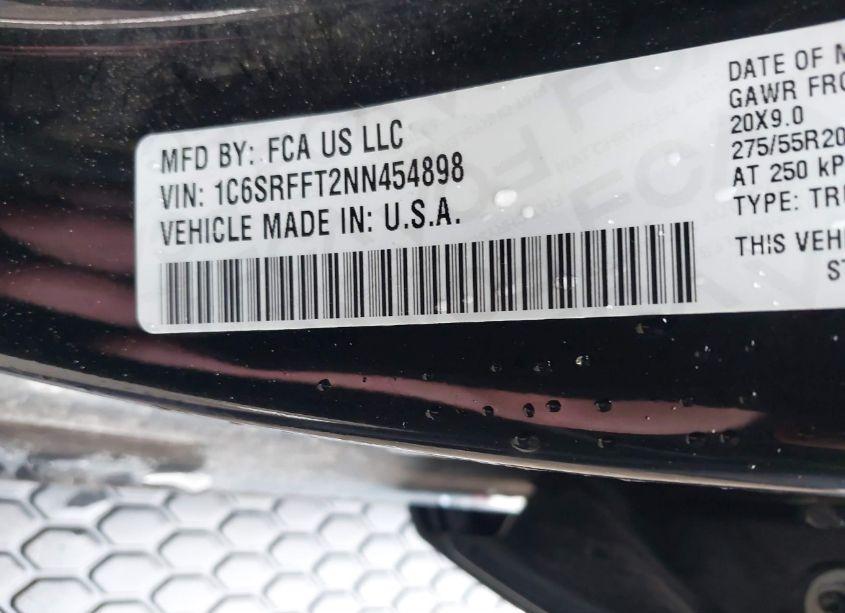 Photo 9 of 2022 Ram 1500 (VIN 1C6SRFFT2NN454898)