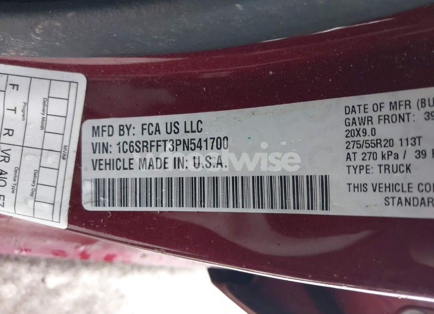 Photo 9 of 2023 Ram 1500 LONE STAR 4X4 5'7 BOX (VIN 1C6SRFFT3PN541700)