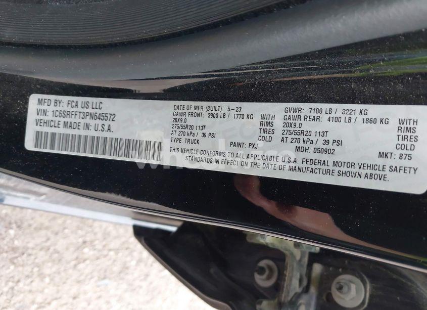 Photo 9 of 2023 Ram 1500 LONE STAR 4X4 5'7 BOX (VIN 1C6SRFFT3PN645572)