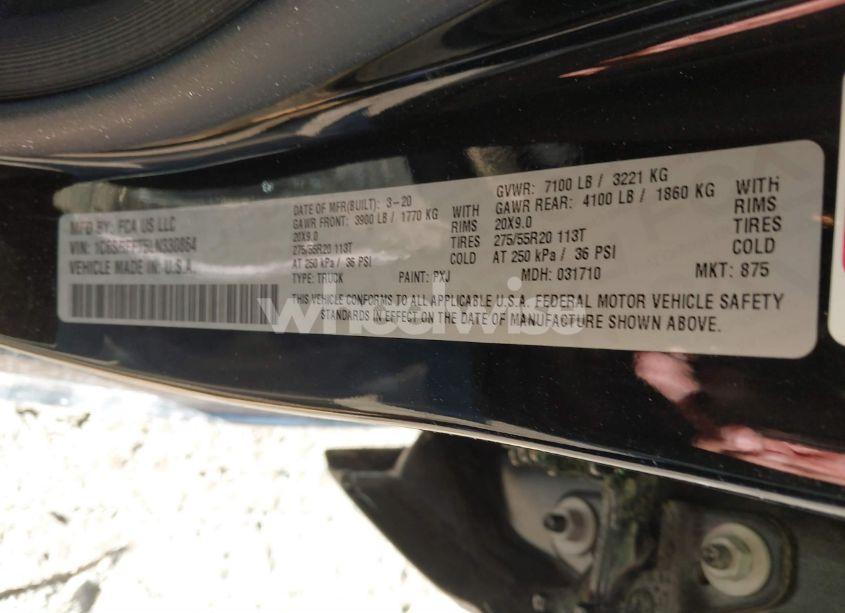 Photo 9 of 2020 Ram 1500 BIG HORN 4X4 5'7 BOX (VIN 1C6SRFFT5LN330864)