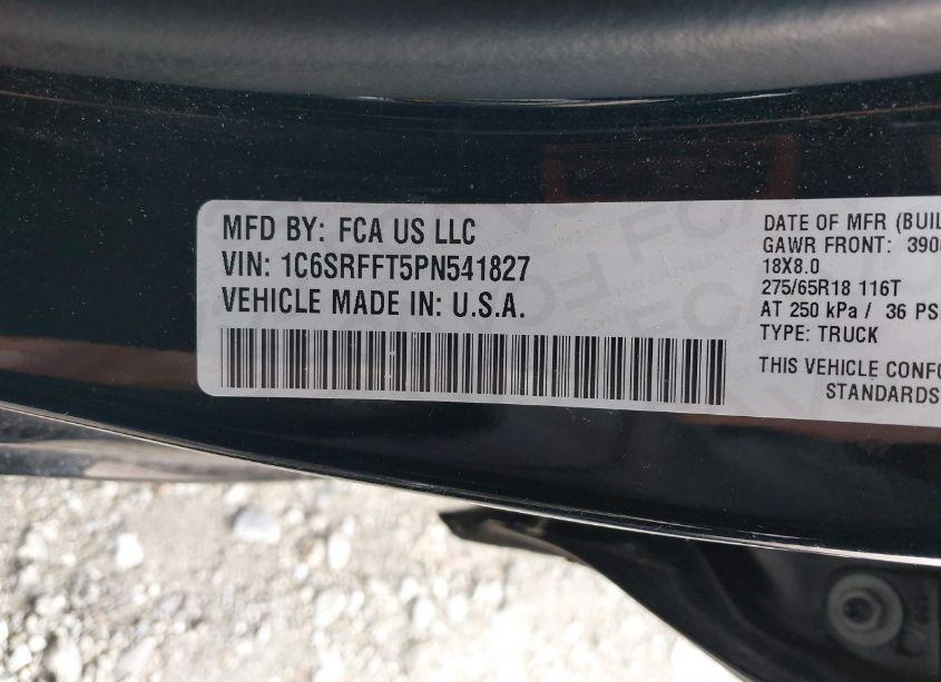 Photo 9 of 2023 Ram 1500 BIG HORN 4X4 5'7 BOX (VIN 1C6SRFFT5PN541827)