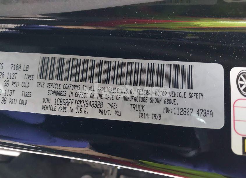 Photo 9 of 2019 Ram 1500 BIG HORN/LONE STAR 4X4 5'7 BOX (VIN 1C6SRFFT6KN648328)