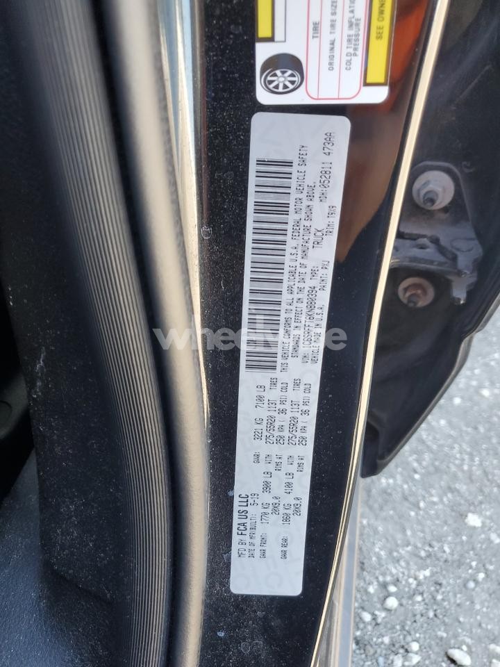 Photo 12 of 2019 RAM 1500 BIG HORN/LONE STAR (VIN 1C6SRFFT6KN880394)