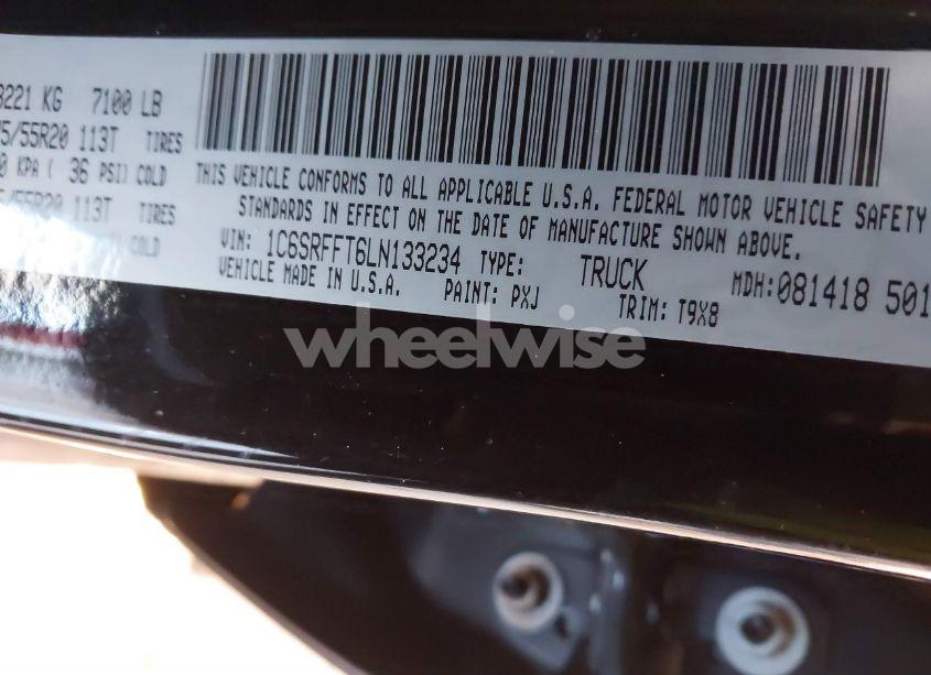 Photo 9 of 2020 Ram 1500 BIG HORN 4X4 5'7 BOX (VIN 1C6SRFFT6LN133234)