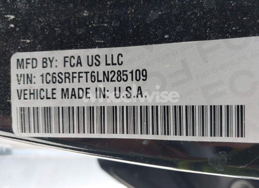 Photo 9 of 2020 Ram 1500 BIG HORN 4X4 5'7 BOX (VIN 1C6SRFFT6LN285109)