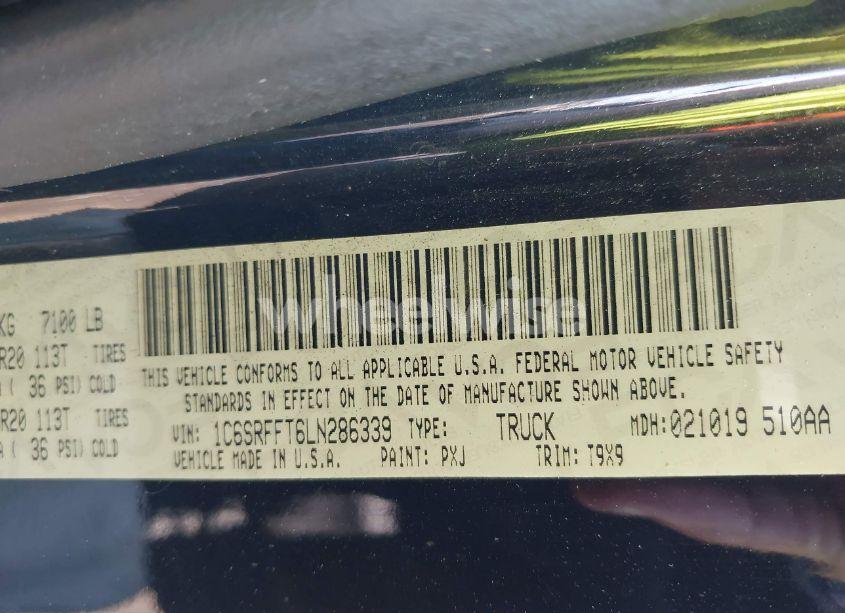 Photo 9 of 2020 Ram 1500 BIG HORN 4X4 5'7 BOX (VIN 1C6SRFFT6LN286339)